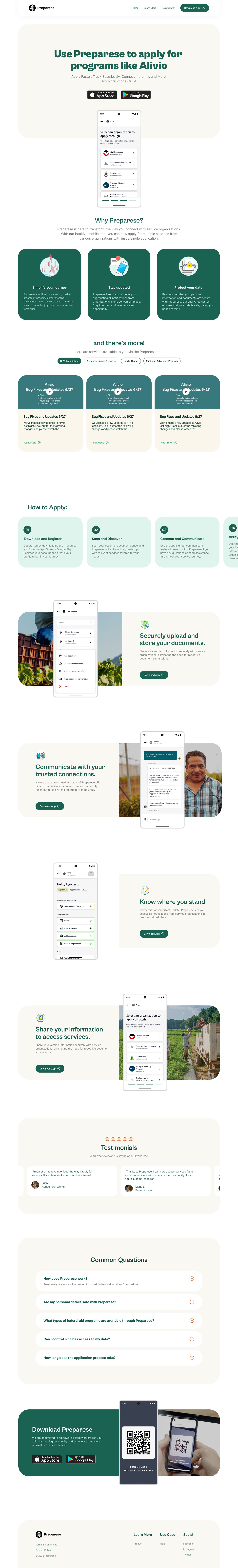 Preparese full page design